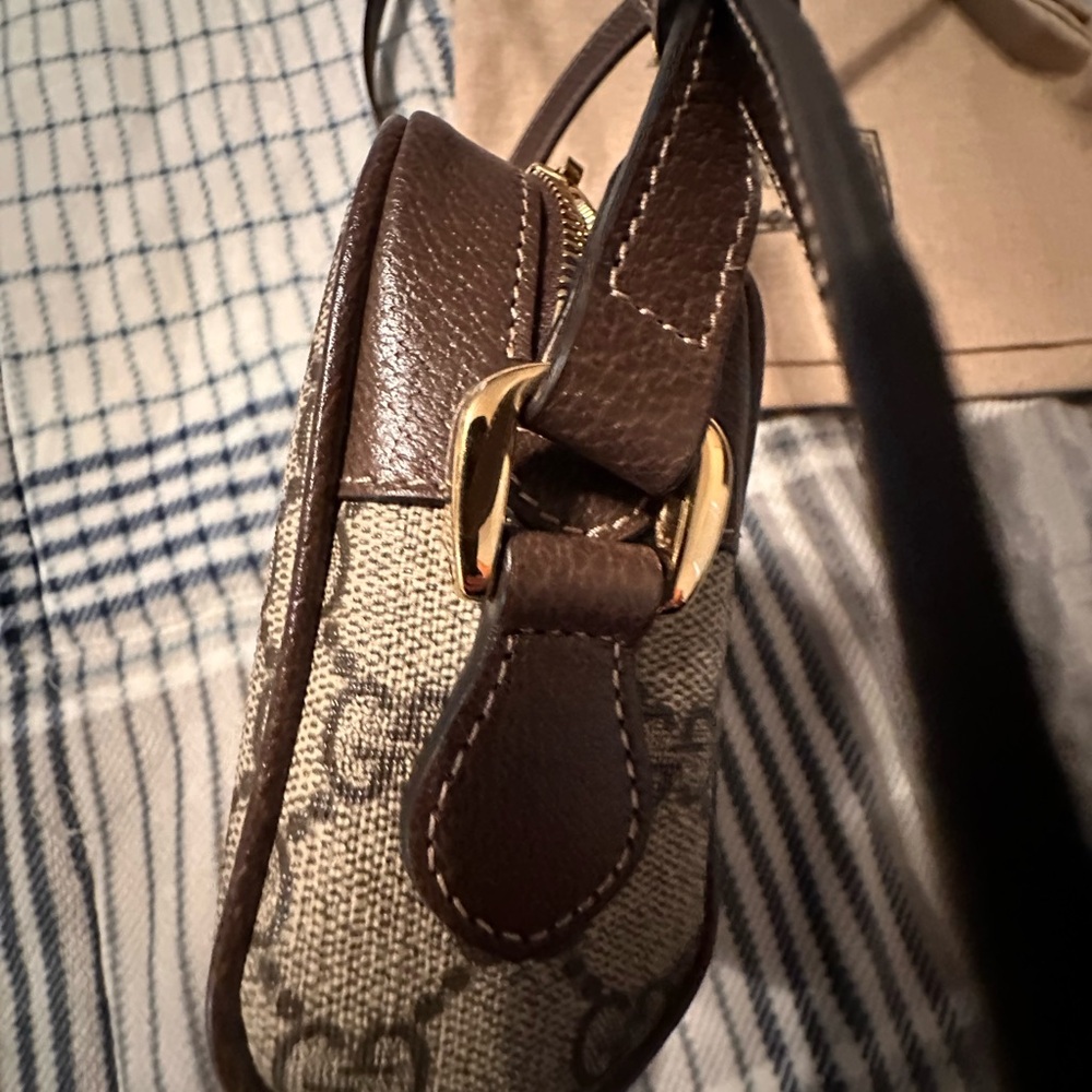 Gucci Beige and Brown GG Crossbody Bag - Picture 5 of 8
